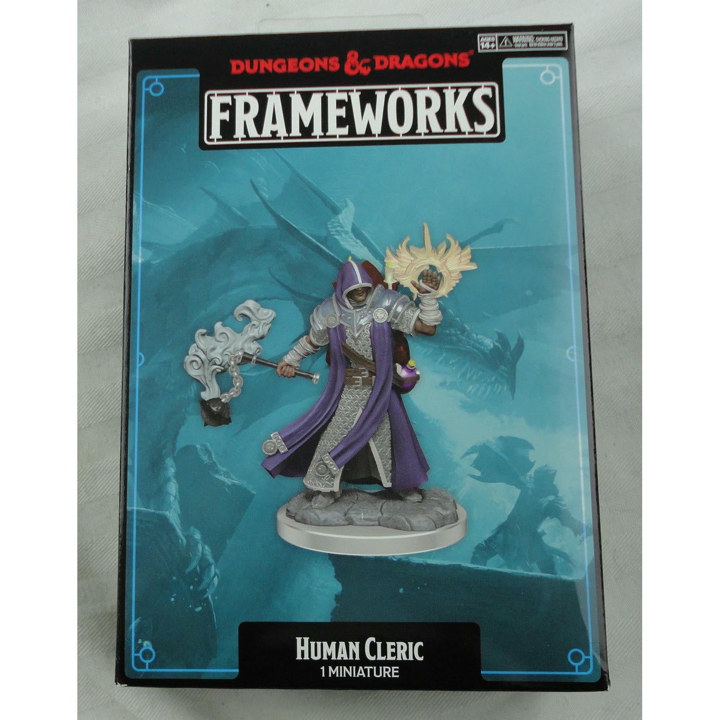 Image of Dungeons & Dragons Frameworks Male Human Cleric Miniature Wizkids 75071
