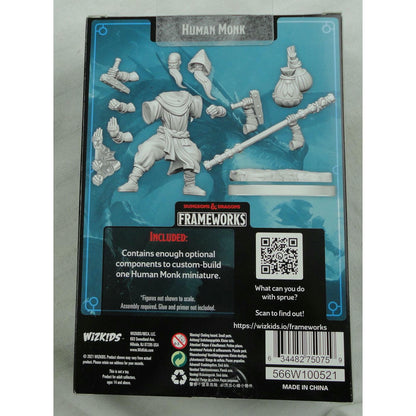 Image of Dungeons & Dragons Frameworks Male Human Monk Miniature Wizkids 75075