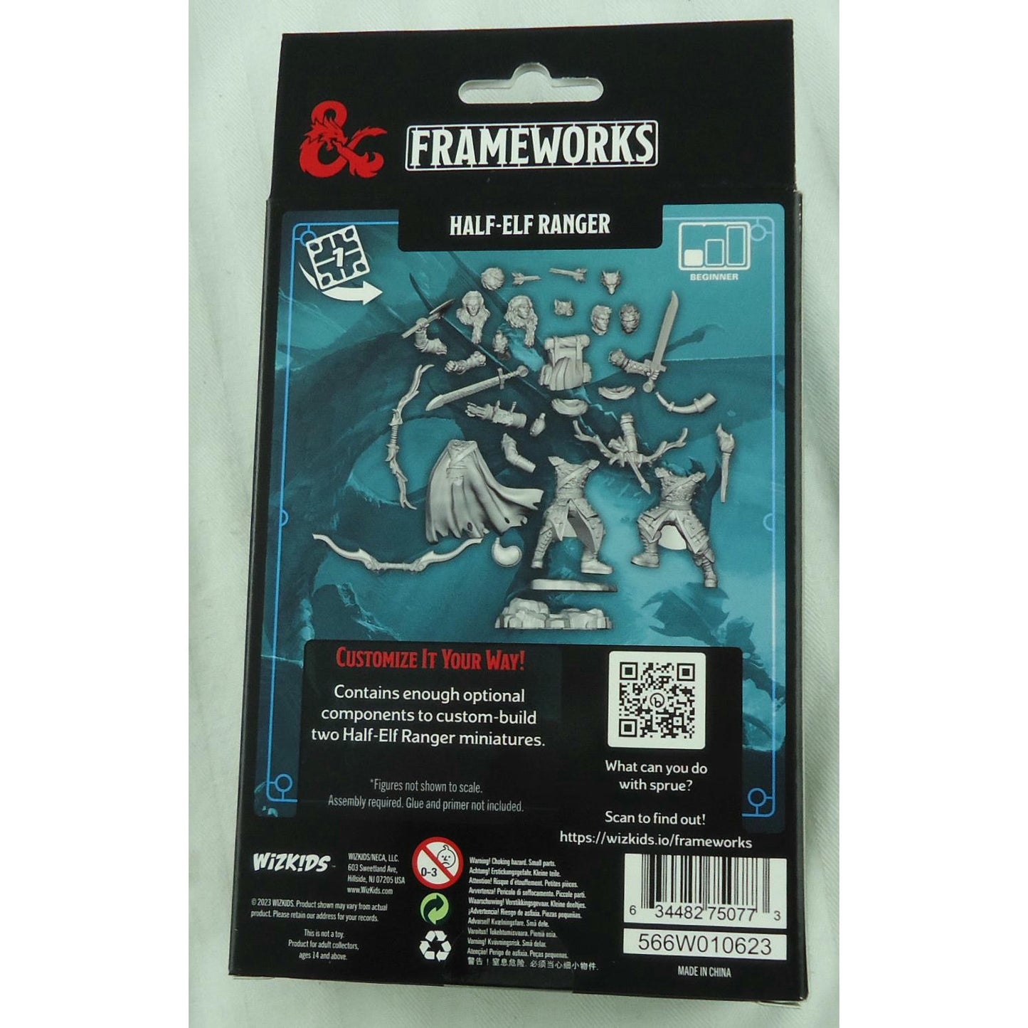 Image of Dungeons & Dragons Frameworks Male Half-Elf Ranger Miniature Wizkids 75077
