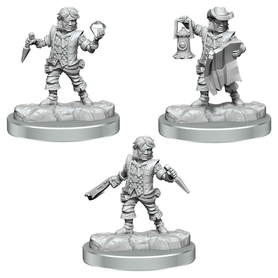 Image of Dungeons & Dragons Frameworks Male Halfling Rogues Miniatures (2pcs) WZK75081