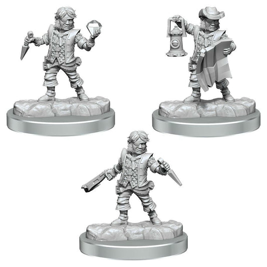 Image of Dungeons & Dragons Frameworks Male Halfling Rogues Miniatures (2pcs) WZK75081
