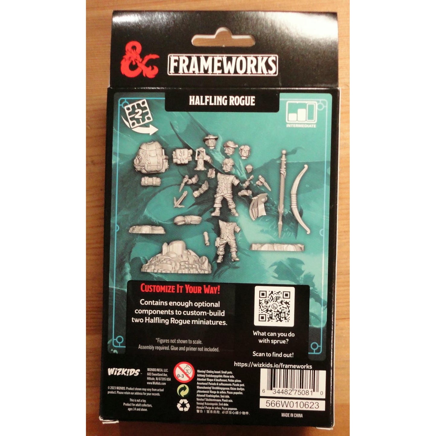 Image of Dungeons & Dragons Frameworks Male Halfling Rogues Miniatures (2pcs) WZK75081