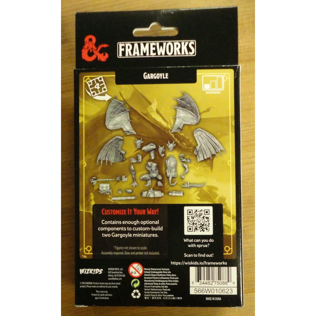 Image of Dungeons & Dragons Frameworks Gargoyles (2pcs) Miniature Wizkids WZK75088