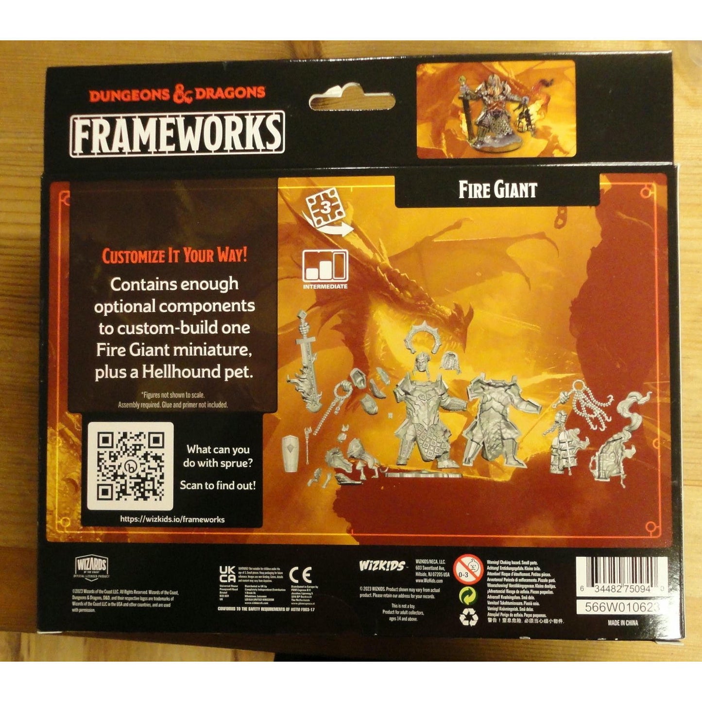 Image of Dungeons & Dragons Frameworks Fire Giant Miniature WZK75094