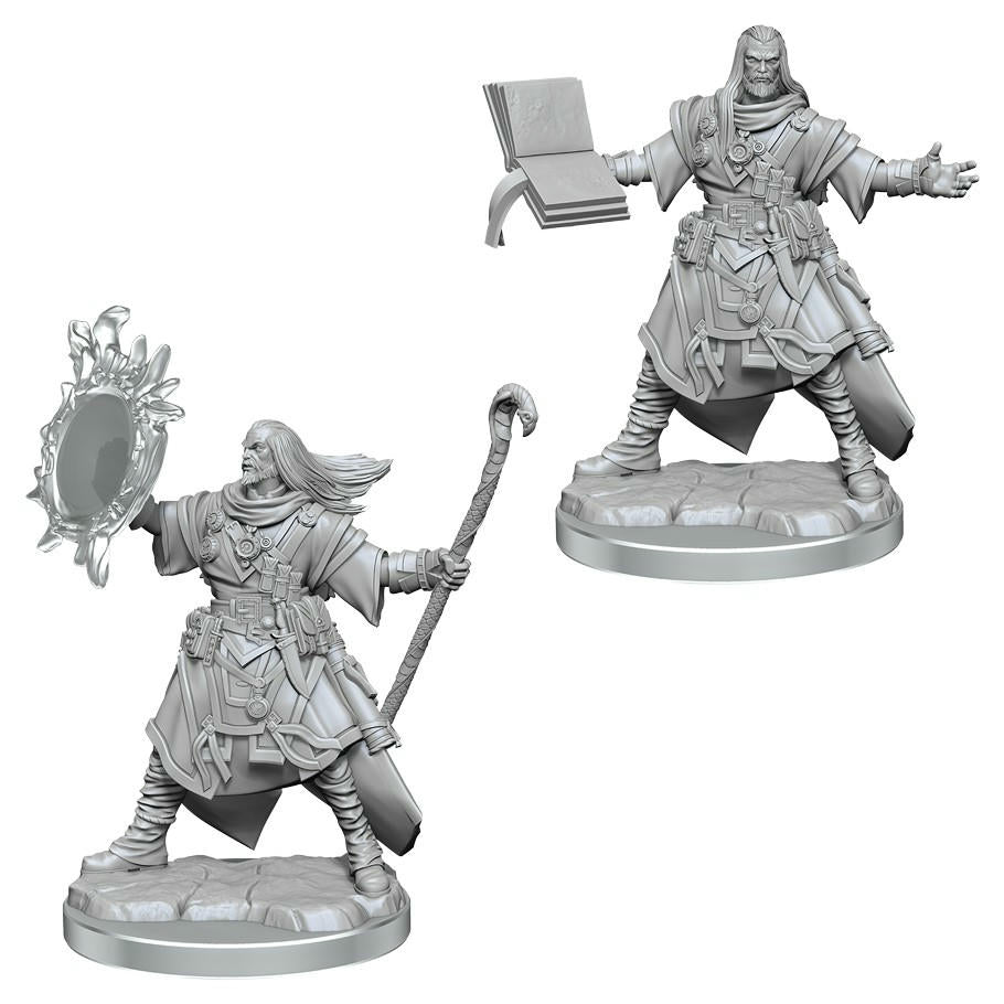 Image of Pathfinder Battles Legendary Cuts Male Human Wizards Miniatures Set (2 minis) 