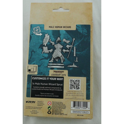 Image of Pathfinder Battles Legendary Cuts Male Human Wizards Miniatures Set (2 minis) 