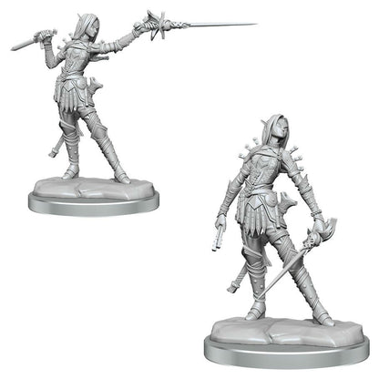 Image of Pathfinder Battles Legendary Cuts Female Elf Rogue Miniatures Set (2 minis) 