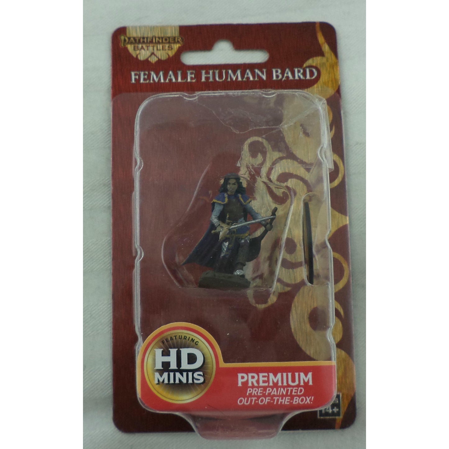Image of Pathfinder Battles Fantasy Painted Miniature Human Female Bard 77509
