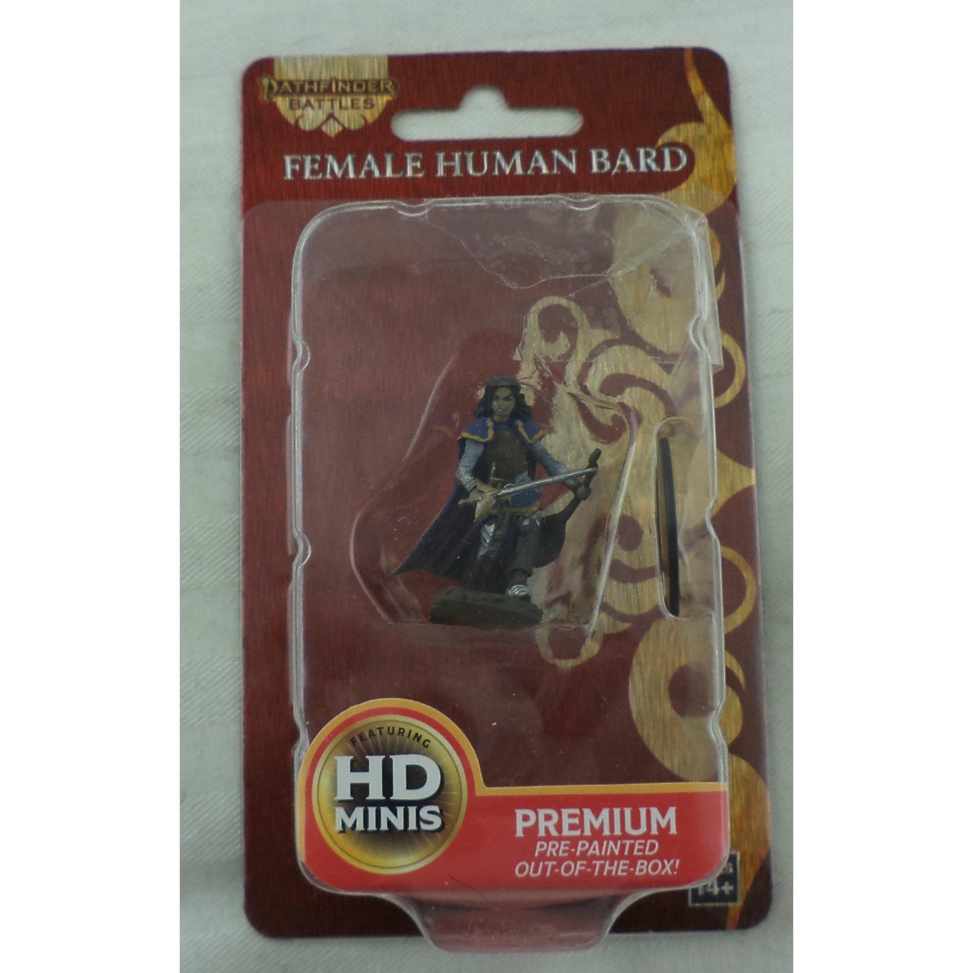 Image of Pathfinder Battles Fantasy Painted Miniature Human Female Bard 77509