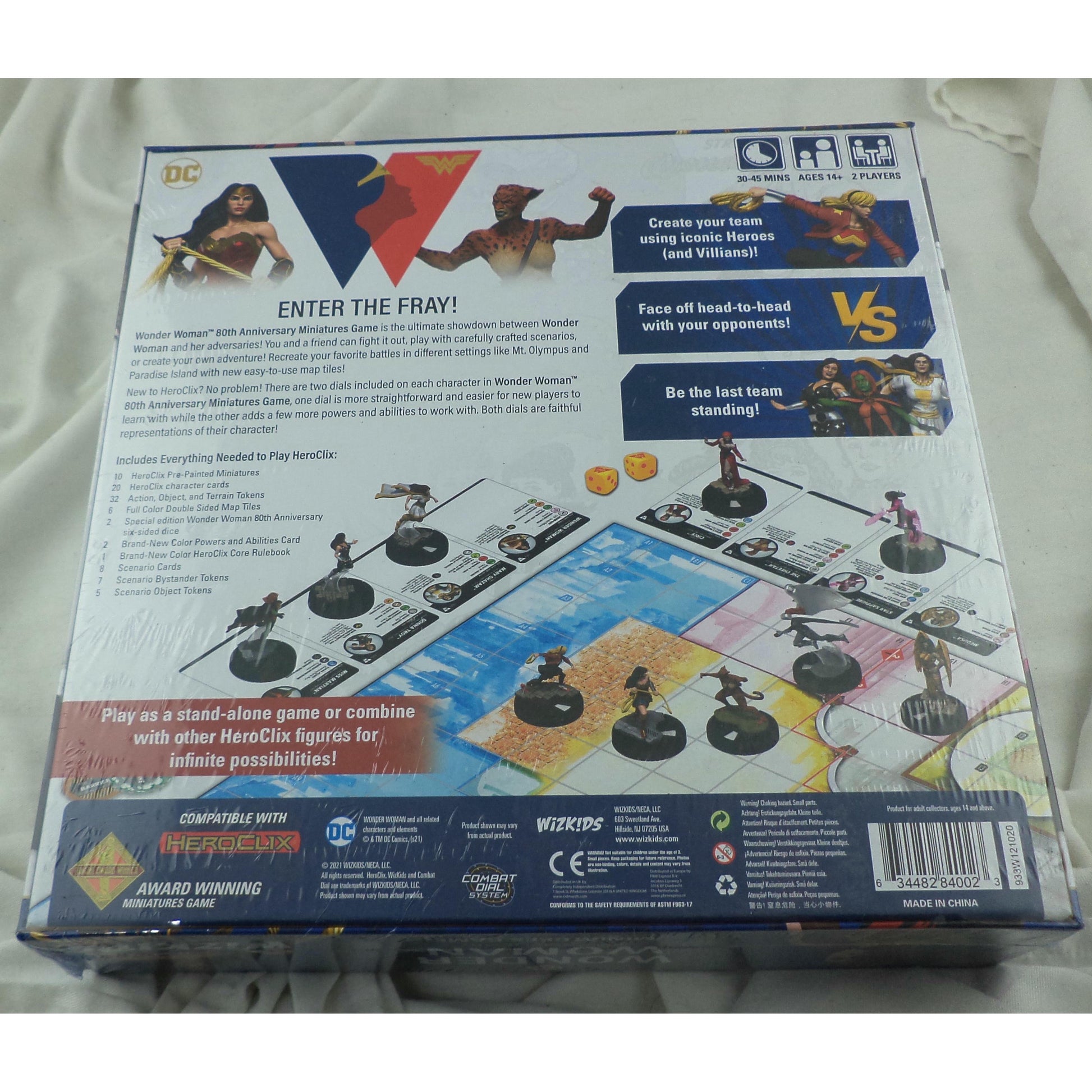 Image of DC Heroclix Wonder Woman 80th Anniversary 2-Player Miniatures Game 84002