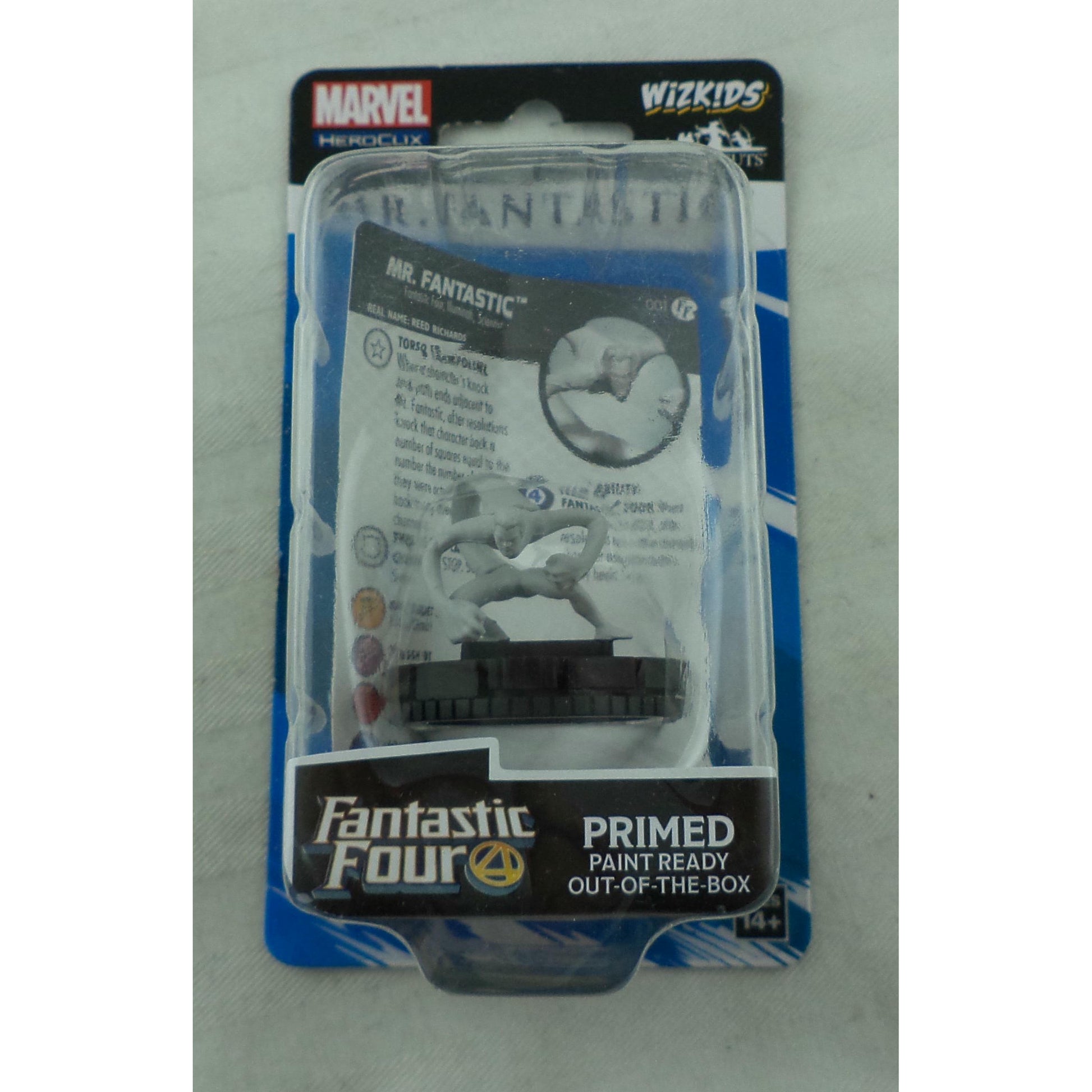 Image of Marvel Heroclix Miniatures Fantastic Four Mr. Fantastic Unpainted Figure 84815