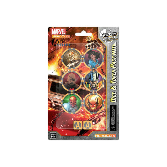 Image of Marvel Heroclix Avengers Forever Ghost Rider Dice & Tokens Pack WZK84860