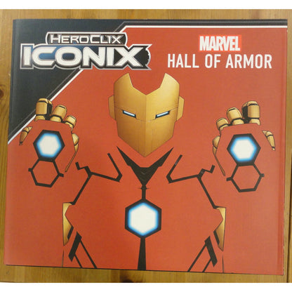 Image of Marvel Heroclix Iconix Tony Stark Iron Man's Hall of Armor Miniatures Set 84891