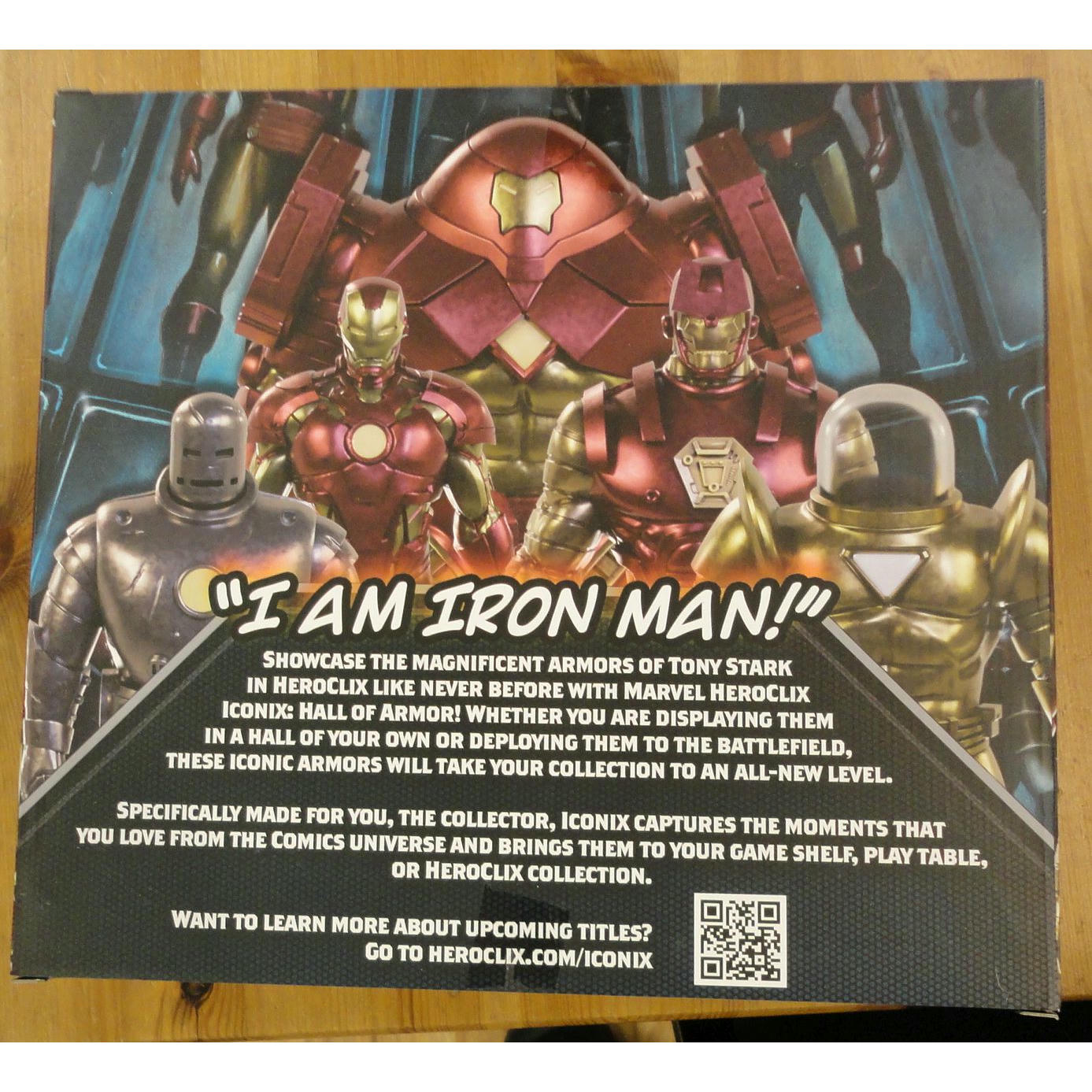 Image of Marvel Heroclix Iconix Tony Stark Iron Man's Hall of Armor Miniatures Set 84891
