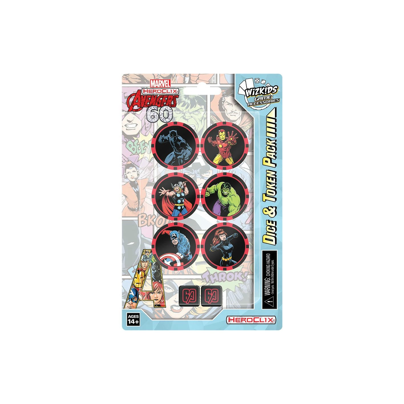 Image of Marvel Heroclix Avengers 60th Anniversary Dice & Tokens Pack WZK84908