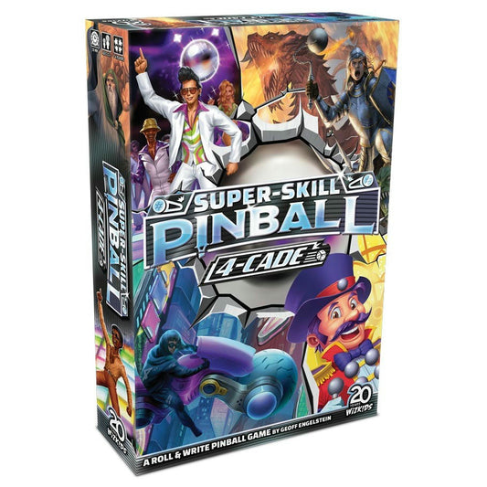 Image of Super-Skill Pinball 4-Cade Board Game by Wizkids WZK87520