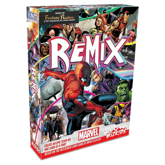 Image of Marvel Remix card gmae by Wizkids WZK87559 2-6 players. 20 mins, 12+