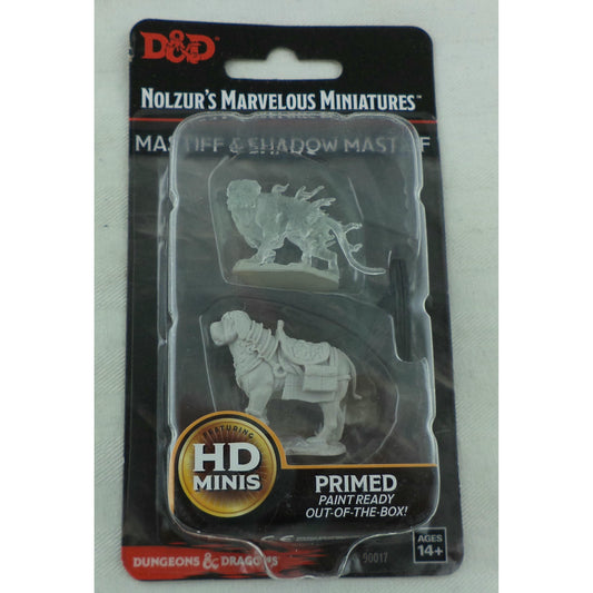 Image of Nolzur's Marvelous Fantasy Miniatures: Mastiff & Shadow Mastiff 90017