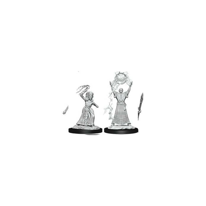 Image of Dungeons & Dragon D&D Nolzur's Marvelous Miniatures Drow Elf Priestess & Mage