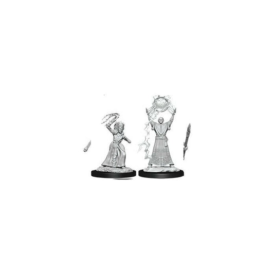 Image of Dungeons & Dragon D&D Nolzur's Marvelous Miniatures Drow Elf Priestess & Mage