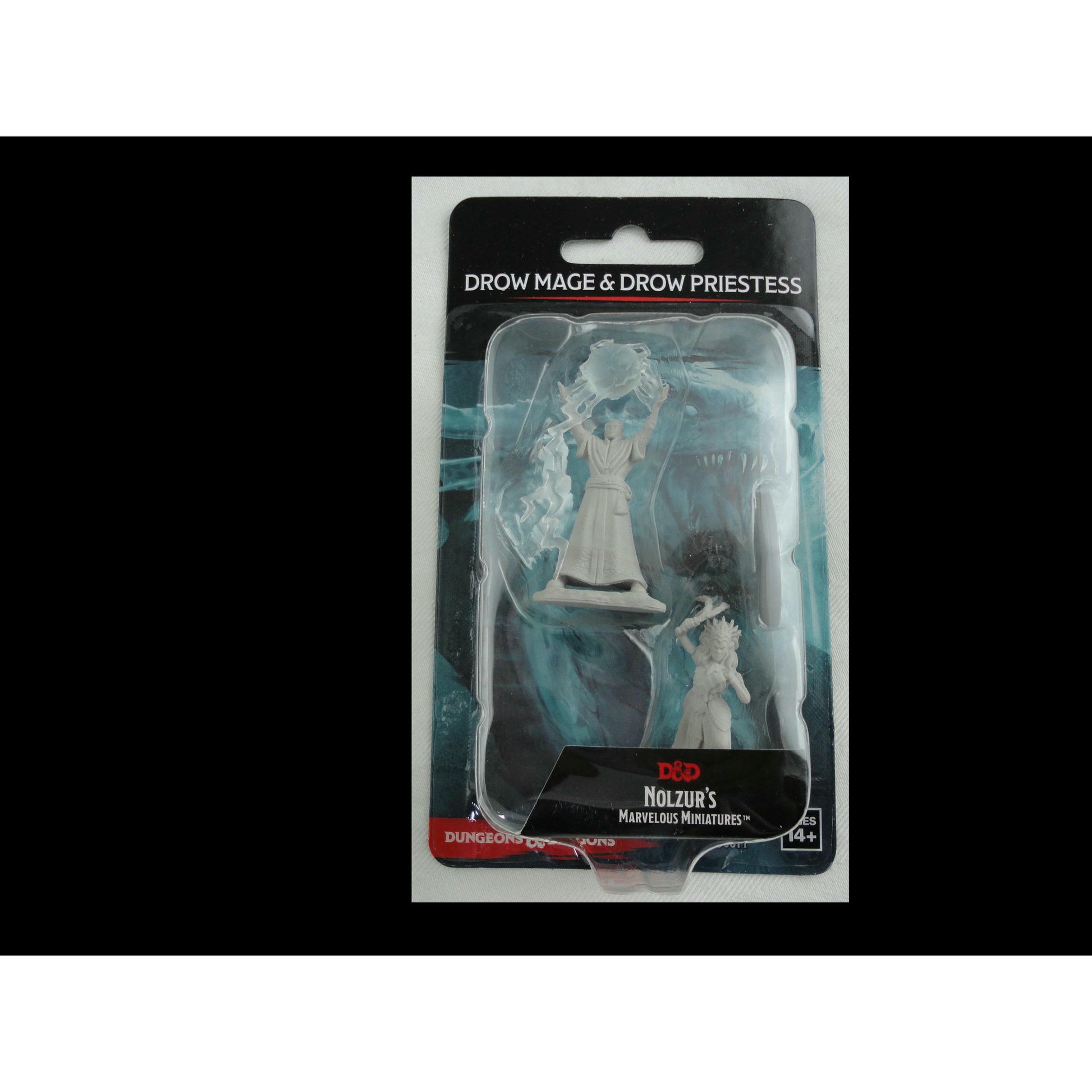 Image of Dungeons & Dragon D&D Nolzur's Marvelous Miniatures Drow Elf Priestess & Mage