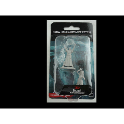 Image of Dungeons & Dragon D&D Nolzur's Marvelous Miniatures Drow Elf Priestess & Mage