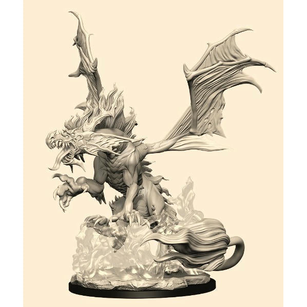 Image of Pathfinder Battles Deep Cuts Nightmare Dragon Fantasy Miniature 90095 Unpainted