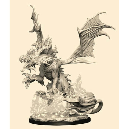 Image of Pathfinder Battles Deep Cuts Nightmare Dragon Fantasy Miniature 90095 Unpainted