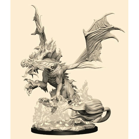 Image of Pathfinder Battles Deep Cuts Nightmare Dragon Fantasy Miniature 90095 Unpainted