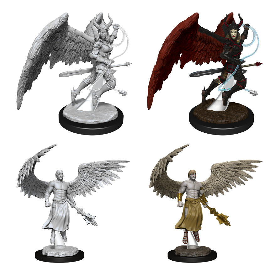Dungeons & Dragon D&D Nolzur's Miniatures Deva & Erinyes WZK90157