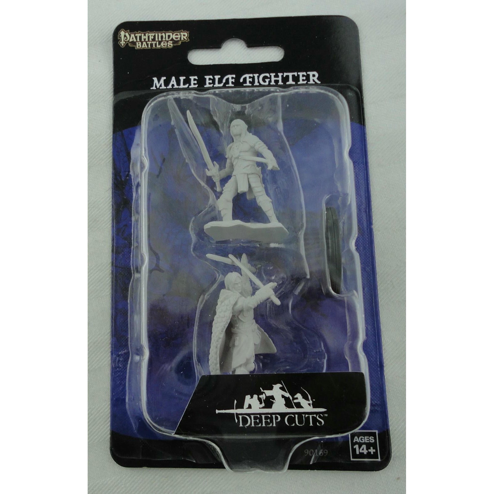 Image of Pathfinder Battles Deep Cuts Fantasy Miniatures: Male Elf Fighter WZK90169