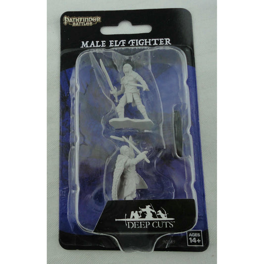 Image of Pathfinder Battles Deep Cuts Fantasy Miniatures: Male Elf Fighter WZK90169