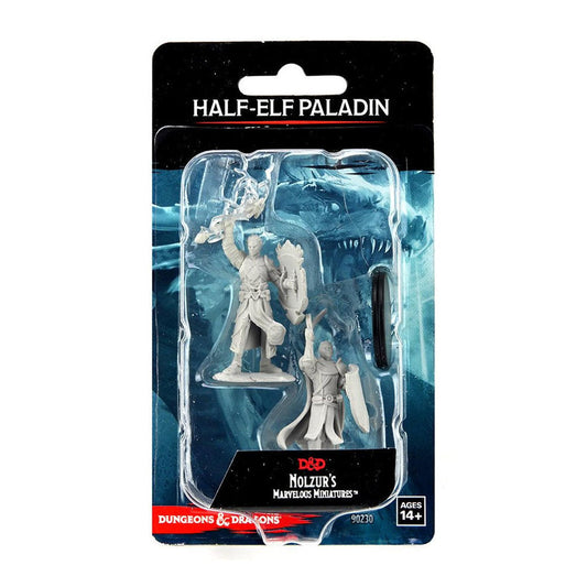 Pathfinder Battles Deep Cuts Fantasy Miniatures Male Half-Elf Paladin WZK90230