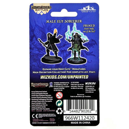Image of Pathfinder Battles Deep Cuts Fantasy Miniatures Male Elf Sorcerer WZK90262