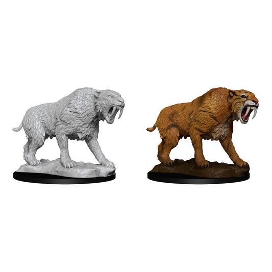 Deep Cuts Fantasy Miniatures Saber-Tooth Tiger by Wizkids WZK90272