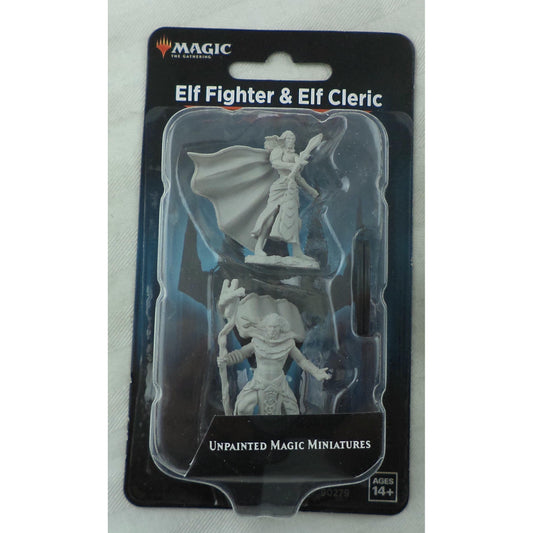 Image of Magic The Gathering Miniatures Elf Fighter / Elf Cleric WZK90279