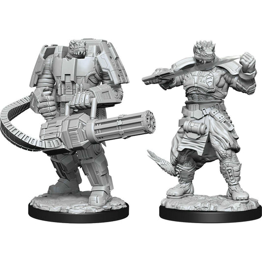 Image of Starfinder Battles Deep Cuts Sci-Fi Miniatures Vesk Solider WZK90336