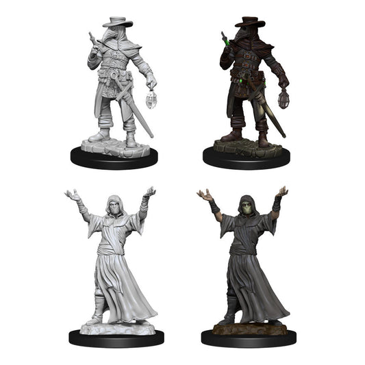 Wizkids Deep Cuts Fantasy Miniatures Plague Doctor & Cultist 90338