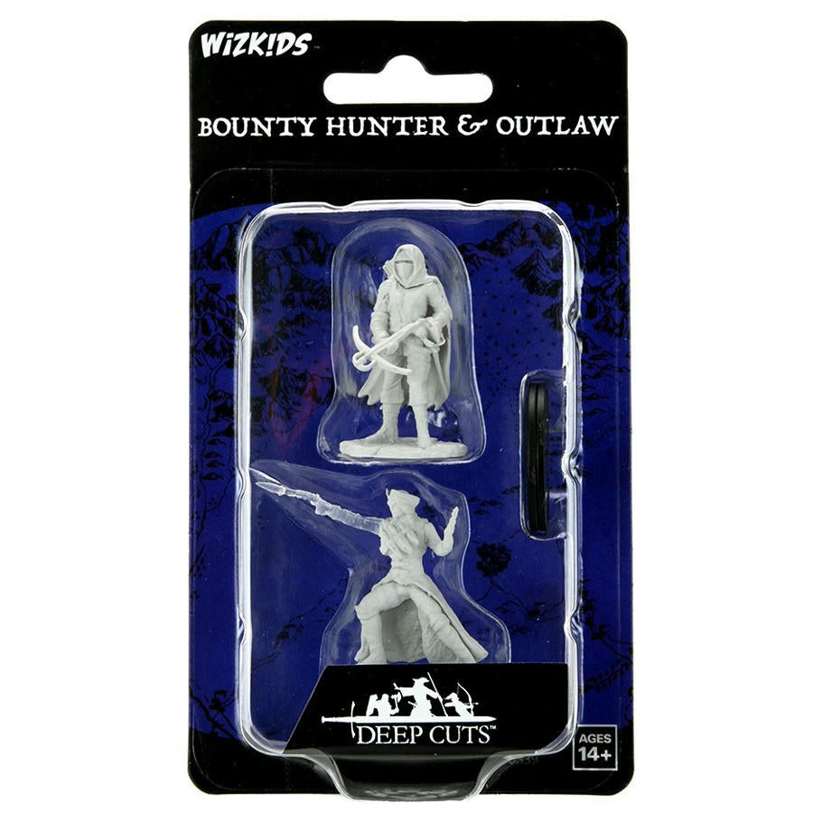 Image of Wizkids Deep Cuts Fantasy Miniatures Bounty Hunter & Outlaw 90339