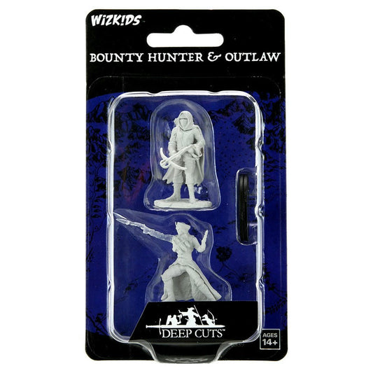 Image of Wizkids Deep Cuts Fantasy Miniatures Bounty Hunter & Outlaw 90339