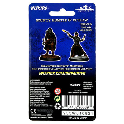 Image of Wizkids Deep Cuts Fantasy Miniatures Bounty Hunter & Outlaw 90339