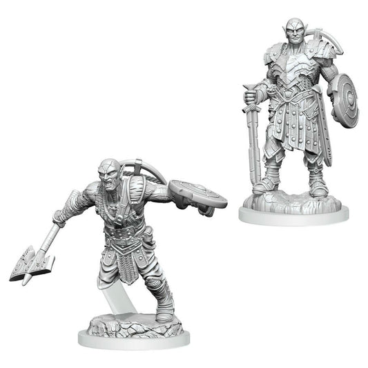 Image of Dungeons & Dragon D&D Nolzur's Miniatures Male Genasi Fighters (2pcs) WZK90402