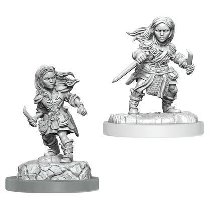 Image of Dungeons & Dragon D&D Nolzur's Miniatures Halfling Rogue Female (2pcs) WZK90403
