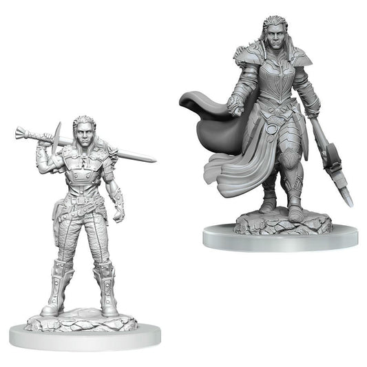 Image of Dungeons & Dragon D&D Nolzur's Miniatures Orc Fighter Female (2pcs) WZK90405