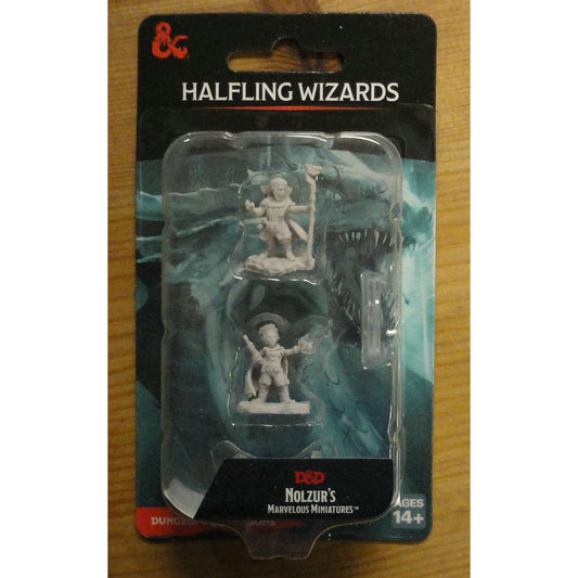 Image of Dungeons & Dragon D&D Nolzur's Miniatures Halfling Wizards (2pcs) WZK90413