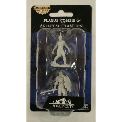 Image of Pathfinder Battles Deep Cuts Fantasy Miniatures Plague Zombie/Skeletal Champion