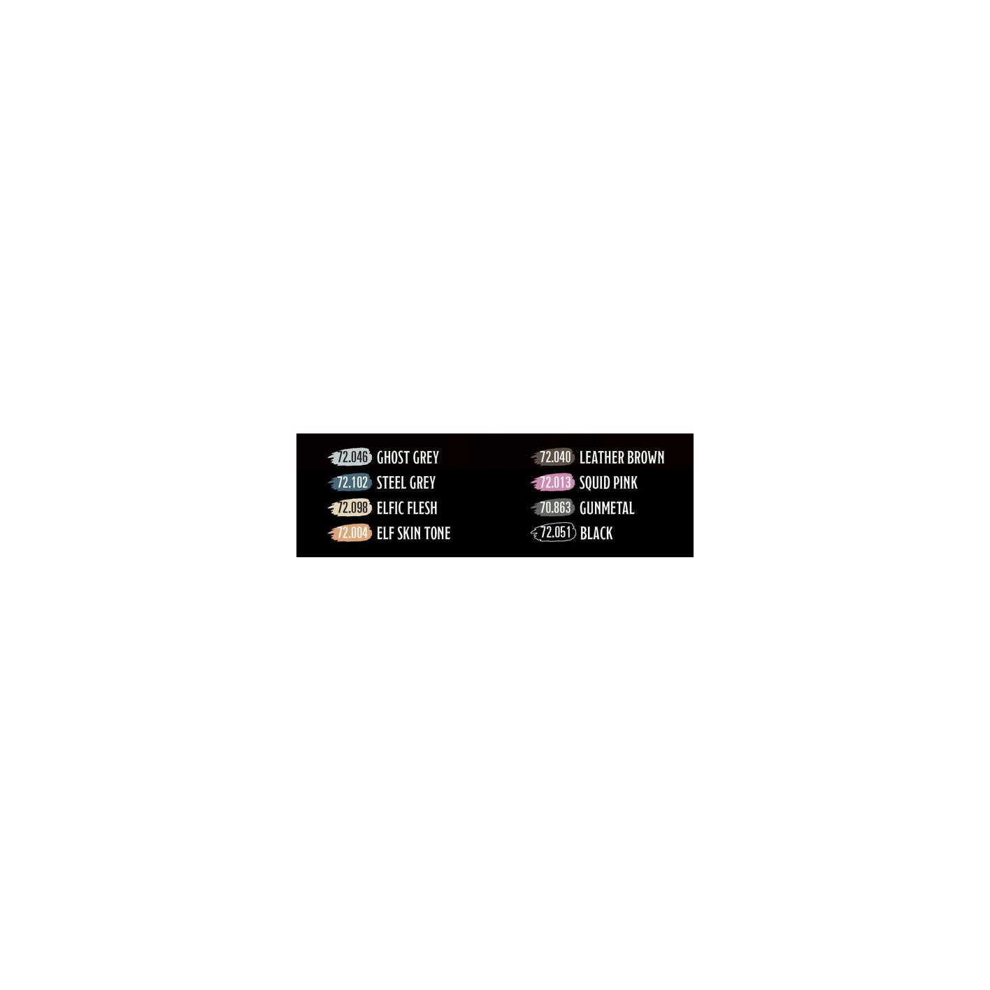 Image of Dungeons & Dragons D&D Harengon Fantasy Miniatures Paint Kit WZK90460