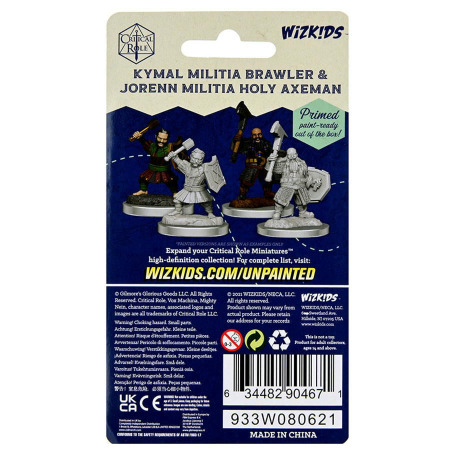 Image of Dungeons & Dragons Critical Role Kymal Militia Brawler/Jorenn Holy Axeman 90467