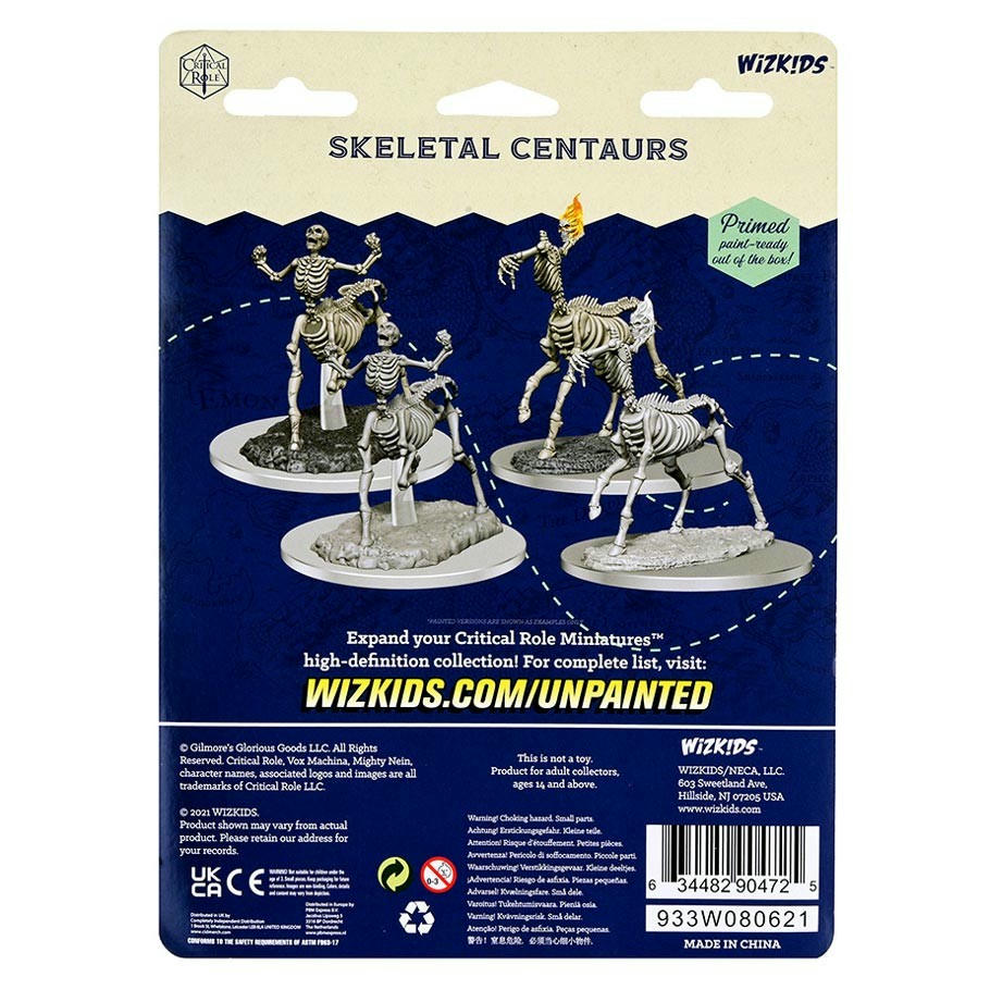 Image of Dungeons & Dragons Critical Role Skeletal Centaurs Fantasy Miniatures WZK90472