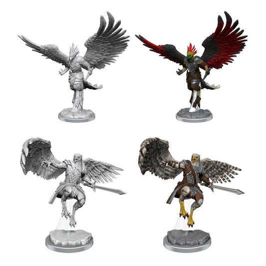Dungeons & Dragons Nolzur`s Marvelous Aarakocra Paladins Unpainted Miniatures